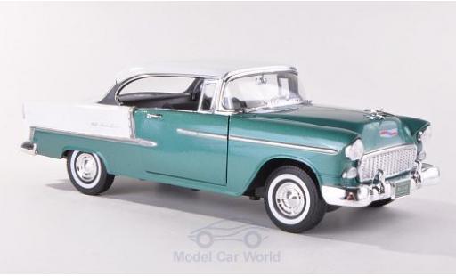 Miniature Chevrolet Bel Air 1/18 Motormax Hardtop metallise verte/blanche 1955 Chevrolet Bel Air 1/18 Motormax Hardtop metallise verte/blanche 1955 miniature