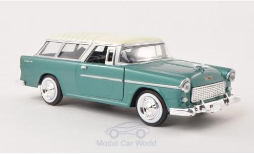 Miniature Chevrolet Bel Air 1/24 Motormax Nomad metallise verte/beige 1955 Chevrolet Bel Air 1/24 Motormax Nomad metallise verte/beige 1955 miniature