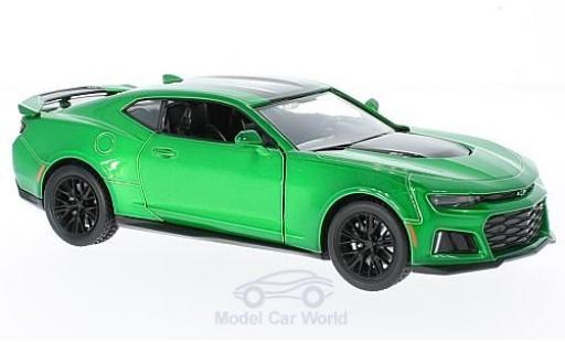 Miniature Chevrolet Camaro ZL1 1/24 Motormax ZL1 metallise verte 2017 Chevrolet Camaro ZL1 1/24 Motormax ZL1 metallise verte 2017 miniature
