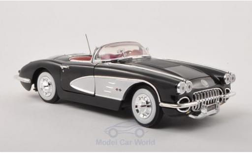 Miniature Chevrolet Corvette 1/18 Motormax C1 noire/grise 1958 Chevrolet Corvette 1/18 Motormax C1 noire/grise 1958 miniature
