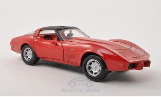 Miniature Chevrolet Corvette 1/24 Motormax C3 rouge 1979 ohne Vitrine Chevrolet Corvette 1/24 Motormax C3 rouge 1979 ohne Vitrine miniature