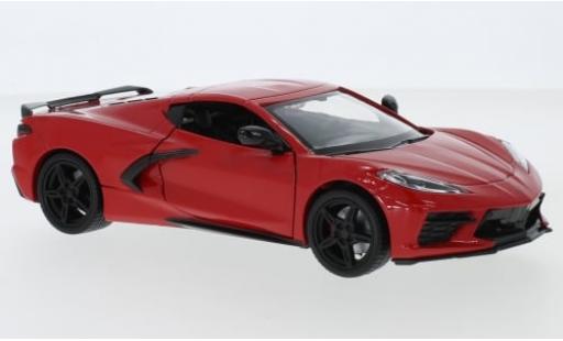 Chevrolet Corvette 1/24 Motormax C8 Stingray rouge 2020 1:24 miniature