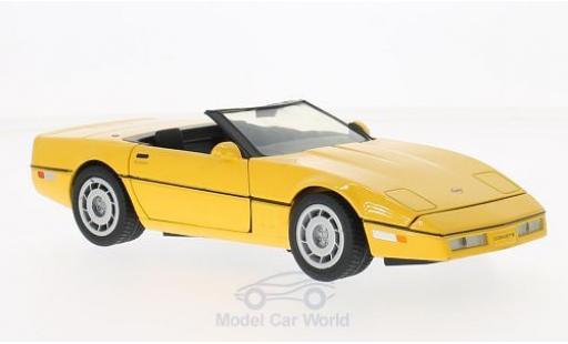 Miniature Chevrolet Corvette C4 1/24 Motormax Cabriolet (C4) jaune 1986 Chevrolet Corvette C4 1/24 Motormax Cabriolet (C4) jaune 1986 miniature