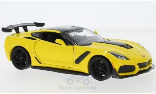 Miniature Chevrolet Corvette 1/24 Motormax ZR1 jaune/noire 2019 Chevrolet Corvette 1/24 Motormax ZR1 jaune/noire 2019 miniature