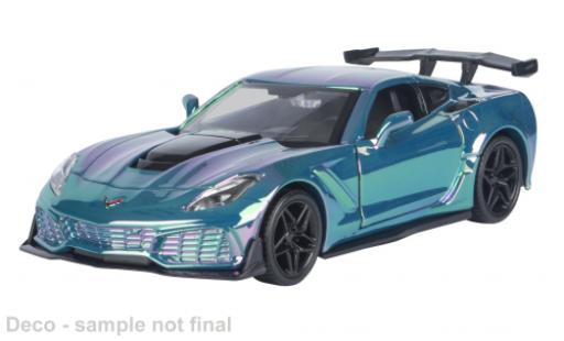 Chevrolet Corvette 1/24 Motormax ZR1 turquoise 2019 1:24 miniature