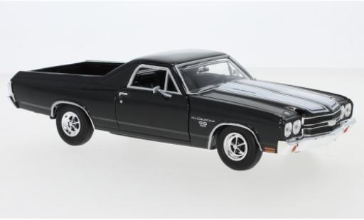 Miniature Chevrolet El Camino 1/24 Motormax SS 396 noire/blanche 1970 Chevrolet El Camino 1/24 Motormax SS 396 noire/blanche 1970 miniature