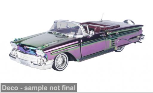 Miniature Chevrolet Impala 1/24 Motormax lila/verte 1958 1:24 Chevrolet Impala 1/24 Motormax lila/verte 1958 1:24 miniature