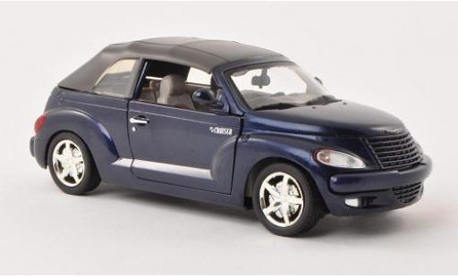 Miniature Chrysler PT Cruiser 1/24 Motormax Cabriolet metallise bleue sans Vitrine Chrysler PT Cruiser 1/24 Motormax Cabriolet metallise bleue sans Vitrine miniature