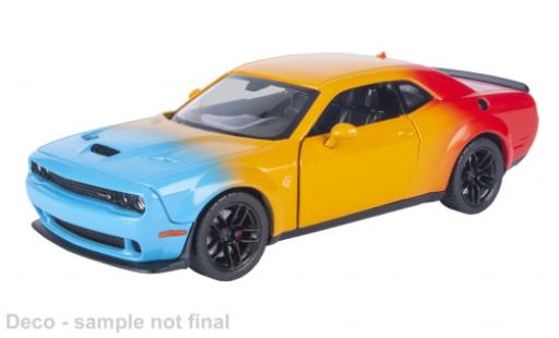 Dodge Challenger 1/24 Motormax Hellcat SRT jaune/Dekor 2018 1:24 miniature