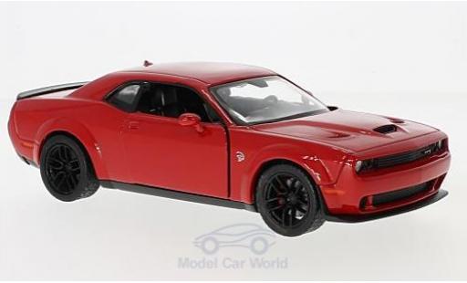 Dodge Challenger 1/24 Motormax SRT Hellcat Wide-Body rouge 2018 miniature