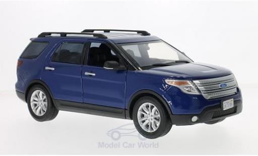 Miniature Ford Explorer 1/18 Motormax XLT bleue 2015 Ford Explorer 1/18 Motormax XLT bleue 2015 miniature