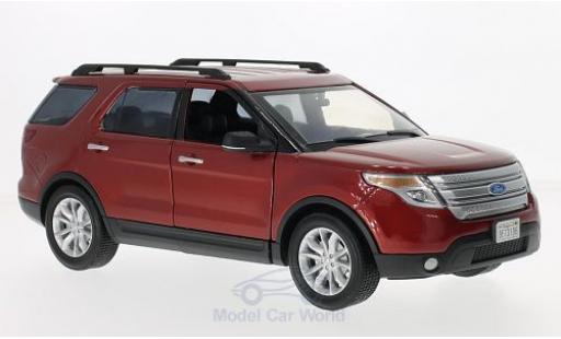 Miniature Ford Explorer 1/18 Motormax XLT rouge 2015 Ford Explorer 1/18 Motormax XLT rouge 2015 miniature