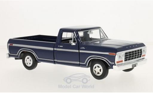 Miniature Ford F-1 1/24 Motormax 50 Custom bleue 1979 Ford F-1 1/24 Motormax 50 Custom bleue 1979 miniature