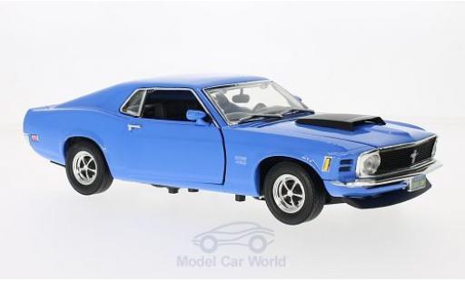 Miniature Ford Mustang 1/18 Motormax Boss 429 bleue 1970 ohne Vitrine Ford Mustang 1/18 Motormax Boss 429 bleue 1970 ohne Vitrine miniature
