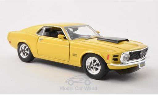 Miniature Ford Mustang 1/24 Motormax Boss 429 jaune/noire 1970 Ford Mustang 1/24 Motormax Boss 429 jaune/noire 1970 miniature