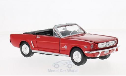 Miniature Ford Mustang 1/24 Motormax Cabriolet rouge 1964 ohne Vitrine Ford Mustang 1/24 Motormax Cabriolet rouge 1964 ohne Vitrine miniature