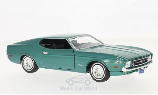 Miniature Ford Mustang 1/24 Motormax Sportsroof metallise verte 1971 Ford Mustang 1/24 Motormax Sportsroof metallise verte 1971 miniature