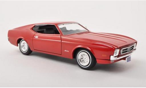 Miniature Ford Mustang 1/24 Motormax Sportsroof rouge 1971 sans Vitrine Ford Mustang 1/24 Motormax Sportsroof rouge 1971 sans Vitrine miniature