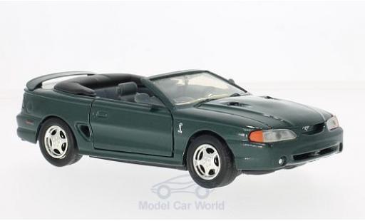 Miniature Ford Mustang 1/24 Motormax SVT Cobra Cabriolet metallise verte 1998 Ford Mustang 1/24 Motormax SVT Cobra Cabriolet metallise verte 1998 miniature