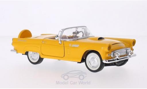 Miniature Ford Thunderbird 1956 1/24 Motormax jaune 1956 Ford Thunderbird 1956 1/24 Motormax jaune 1956 miniature