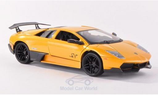 Miniature Lamborghini Murcielago LP670-4 1/24 Motormax LP670-4 SV metallise jaune Lamborghini Murcielago LP670-4 1/24 Motormax LP670-4 SV metallise jaune miniature