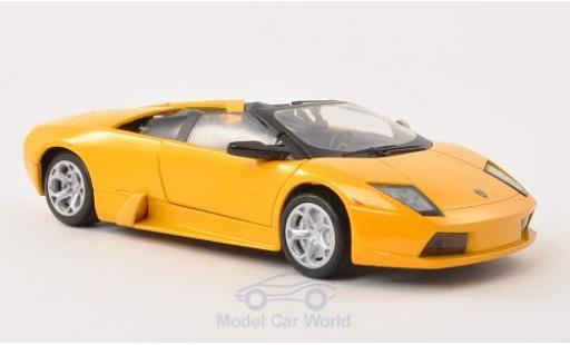 Miniature Lamborghini Murcielago Roadster 1/24 Motormax Roadster metallise jaune Lamborghini Murcielago Roadster 1/24 Motormax Roadster metallise jaune miniature