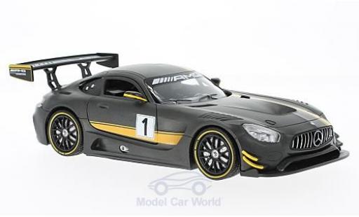 Miniature Mercedes AMG GT 1/24 Motormax 3 matt-grise Presentation Mercedes AMG GT 1/24 Motormax 3 matt-grise Presentation miniature