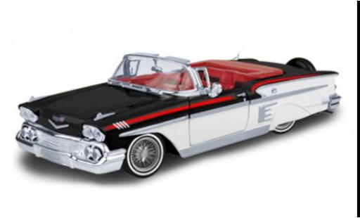 Miniature Chevrolet Impala 1/24 Motormax noire/blanche 1958 Chevrolet Impala 1/24 Motormax noire/blanche 1958 miniature