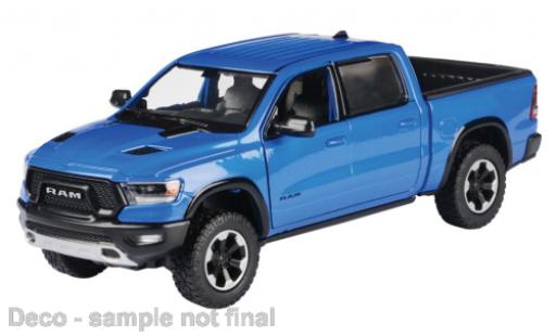 Dodge RAM 1/24 Motormax 1500 Crew Cab Rebel bleu 2019 miniature