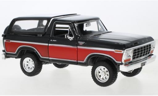 Miniature Ford Bronco 1/24 Motormax Ranger XLT noire/rouge 1978 Ford Bronco 1/24 Motormax Ranger XLT noire/rouge 1978 miniature
