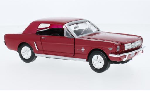 Miniature Ford Mustang 1/24 Motormax Hardtop rouge 1964 Ford Mustang 1/24 Motormax Hardtop rouge 1964 miniature