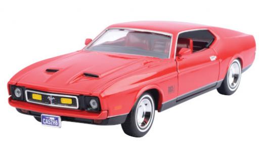 Miniature Ford Mustang 1/24 Motormax Mach 1 rouge 1971 Ford Mustang 1/24 Motormax Mach 1 rouge 1971 miniature