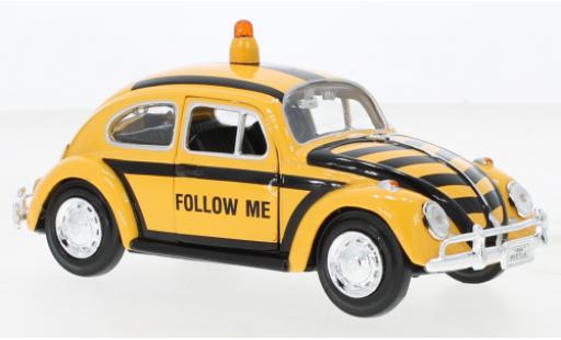 Miniature Volkswagen Beetle 1/24 Motormax (Käfer) Follow Me 1966 Volkswagen Beetle 1/24 Motormax (Käfer) Follow Me 1966 miniature