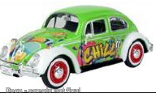 Miniature Volkswagen Beetle 1/24 Motormax vert/Décorer 1966 Volkswagen Beetle 1/24 Motormax vert/Décorer 1966 miniature