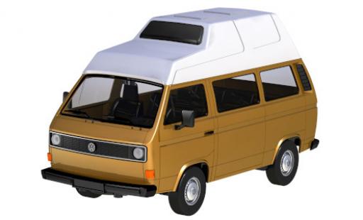 Volkswagen T3 1/24 Motormax Camper marron/blanche miniature