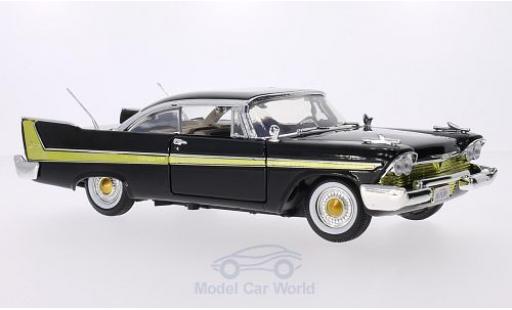 Miniature Plymouth Fury 1/18 Motormax noire 1958 Plymouth Fury 1/18 Motormax noire 1958 miniature