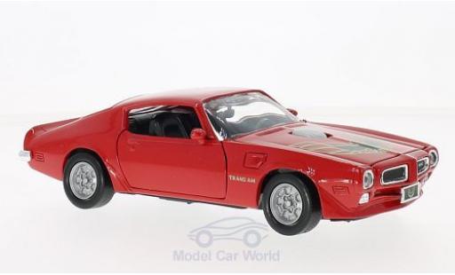 Miniature Pontiac Firebird 1973 1/24 Motormax Trans Am rouge/Dekor 1973 Pontiac Firebird 1973 1/24 Motormax Trans Am rouge/Dekor 1973 miniature