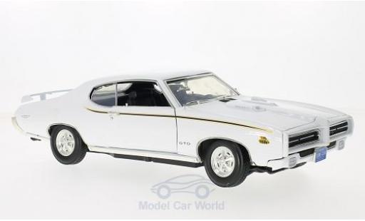 Miniature Pontiac GTO 1/18 Motormax Judge blanche 1969 Pontiac GTO 1/18 Motormax Judge blanche 1969 miniature