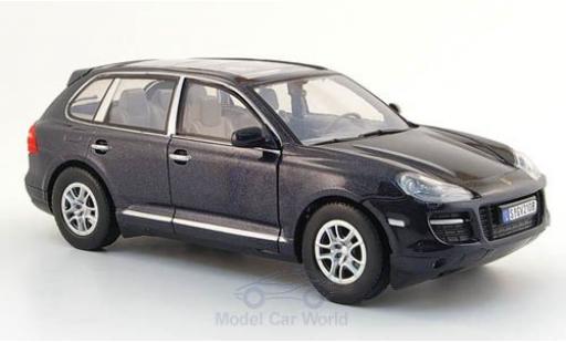 Miniature Porsche Cayenne 1/24 Motormax metallise noire ohne Vitrine Porsche Cayenne 1/24 Motormax metallise noire ohne Vitrine miniature