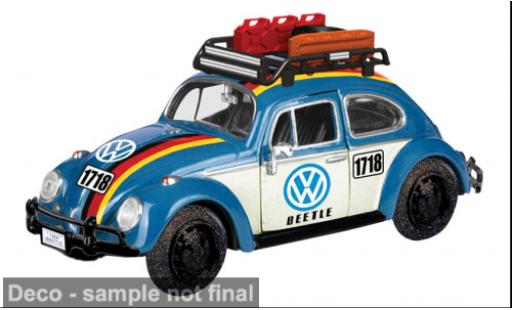 Miniature Volkswagen Beetle 1/24 Motormax bleue/Dekor 1966 1:24 Volkswagen Beetle 1/24 Motormax bleue/Dekor 1966 1:24 miniature
