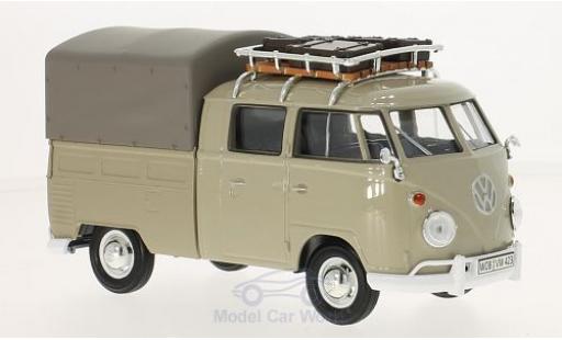 Volkswagen T1 B 1/24 Motormax beige Pick Up mit Dachgepäckträger und Plane miniature