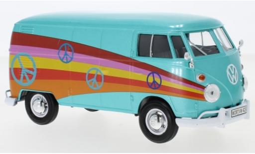 Volkswagen T1 1/24 Motormax Kasten metallise türkis/Dekor miniature