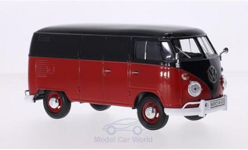 Miniature Volkswagen T1 A 1/24 Motormax Kasten noire/rouge Volkswagen T1 A 1/24 Motormax Kasten noire/rouge miniature
