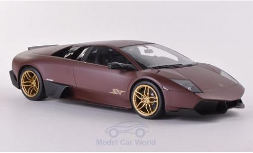Miniature Lamborghini Murcielago LP670-4 1/18 MR Collection LP670-4 SV matt-marron Türen und Hauben geschlossen Lamborghini Murcielago LP670-4 1/18 MR Collection LP670-4 SV matt-marron Türen und Hauben geschlossen miniature