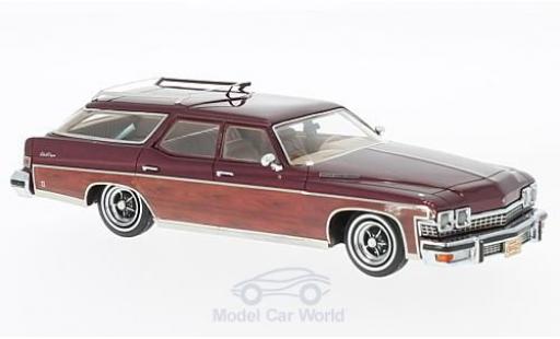 Miniature Buick Le Sabre 1/43 Neo Estate Wagon metallise rouge/Holzoptik 1974 Buick Le Sabre 1/43 Neo Estate Wagon metallise rouge/Holzoptik 1974 miniature