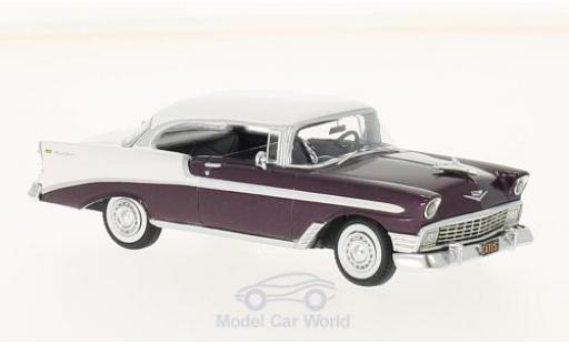 Miniature Chevrolet Bel Air 1/43 Neo Sport Coupe blanche/metallise rouge 1956 Chevrolet Bel Air 1/43 Neo Sport Coupe blanche/metallise rouge 1956 miniature