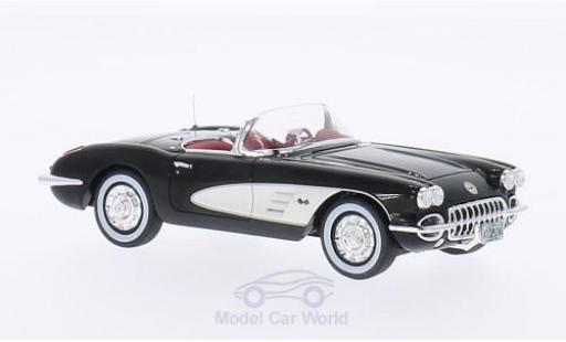 Miniature Chevrolet Corvette 1/43 Neo C1 noire/blanche 1959 Chevrolet Corvette 1/43 Neo C1 noire/blanche 1959 miniature