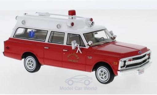 Miniature Chevrolet Suburban 1/43 Neo Ambulance rouge/blanche Hillside Fire Department 1970 Chevrolet Suburban 1/43 Neo Ambulance rouge/blanche Hillside Fire Department 1970 miniature