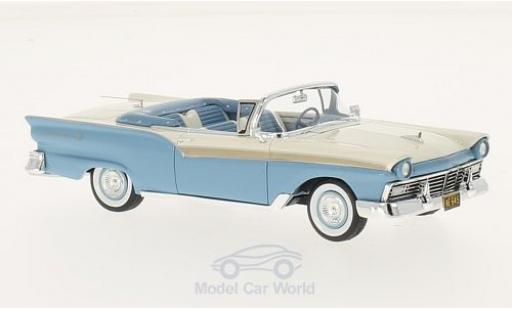 Miniature Ford Fairlane 1957 1/43 Neo 500 Cabriolet bleue/blanche 1957 Ford Fairlane 1957 1/43 Neo 500 Cabriolet bleue/blanche 1957 miniature