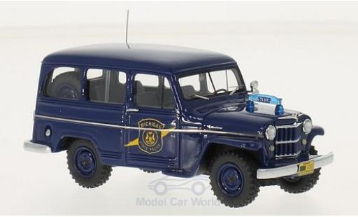 Jeep Willys 1/43 Neo Station Wagon Michigan State Police 1954 miniature